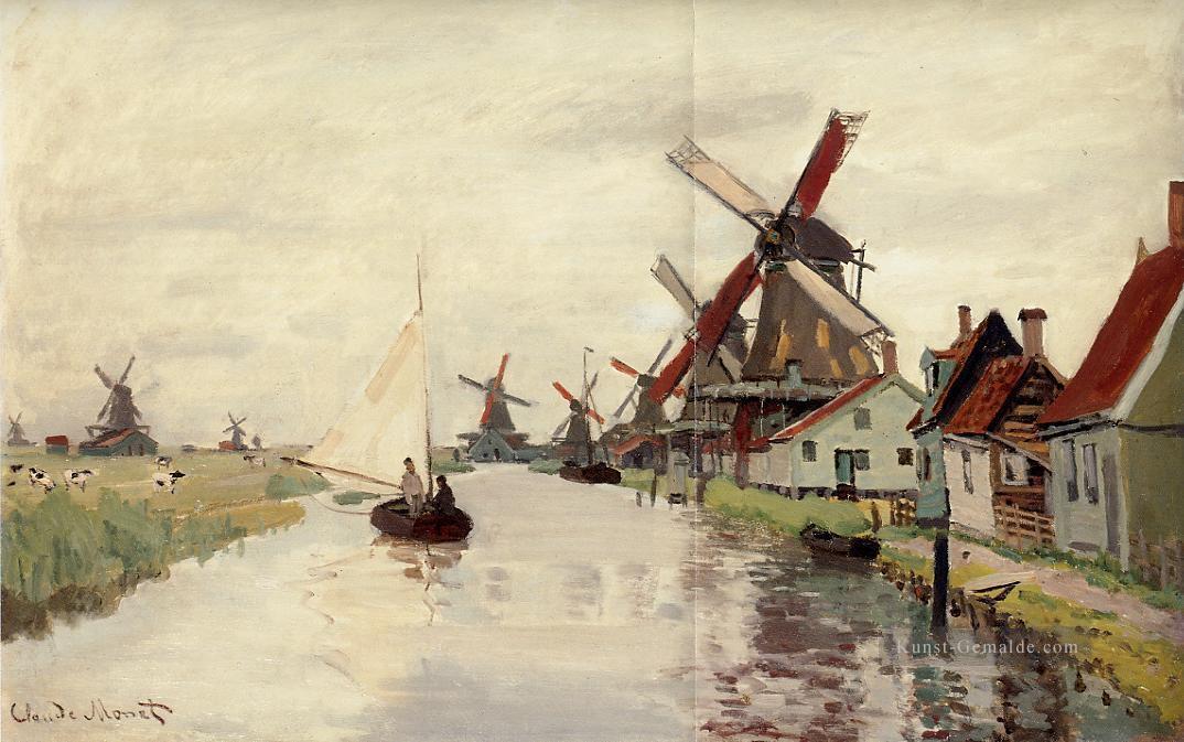 Windmühlen in Holland Claude Monet Ölgemälde